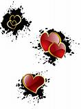 vector valentine's hearts