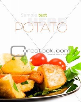 Roasted potatoes with herbs