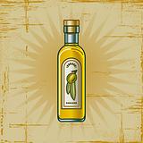 Retro Olive Oil Bottle