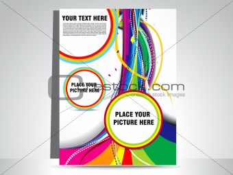 abstract colorful wave flayer