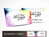 abstract dotted business card