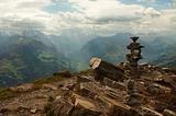 Swiss Alps.tower of stone