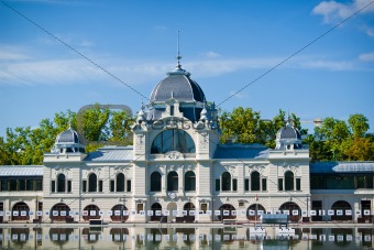 Rink in Budapest in summer