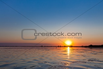 sunrise in the Danube Delta