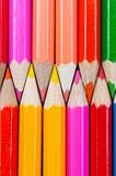 Colorful pencils closeup shot