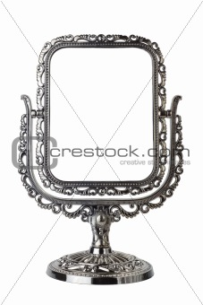 Antique mirror isolated