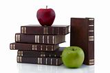Books and apples