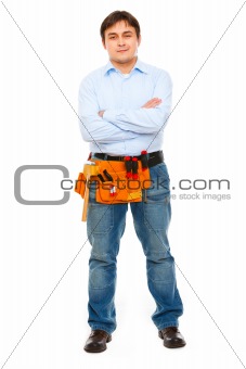 Full length portrait of construction worker
