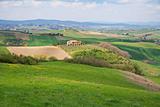Italy. Val D'Orcia valley. Tuscany landscape