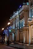 Winter Palace at night, St. Petersburg, Russia