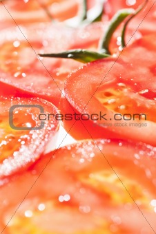 Slices of tomato