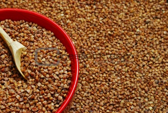 Buckwheat in the bowl
