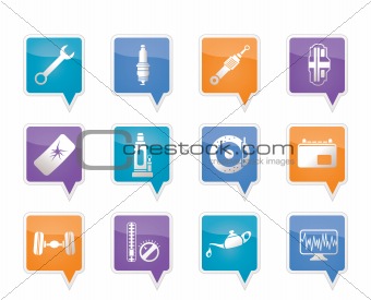 Car Parts and Services icons