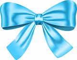 Blue gift bow
