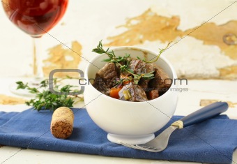Boeuf bourguignon  - Traditional french beef goulash