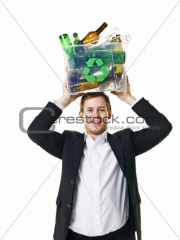 Recycling man