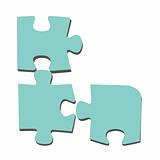 puzzle on white background, vector illustration