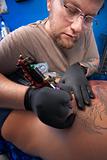 Tattoo Technician at Work