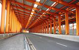 Interior of urban tunnel without traffic