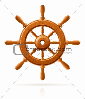 ship wheel marine wooden vintage