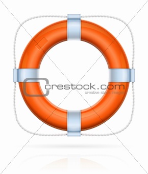 red life buoy with rope