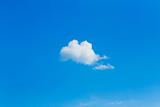 Lonely cumulus cloud