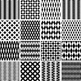 Geometric textures. Seamless patterns set.