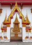 Gilded gates of an Buddhist temple