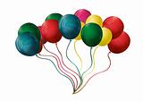 vector illustration of colorful balloons
