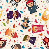 costume party seamless pattern