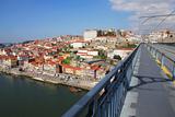 Portugal. Porto city. View of Douro river embankment in the morn