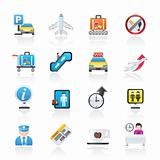 Airport and transportation icons