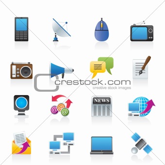 Communication and Technology icons