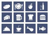 Kitchen and food icons
