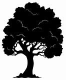 Tree shaped silhouette 1