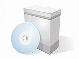 Blank software box with disc