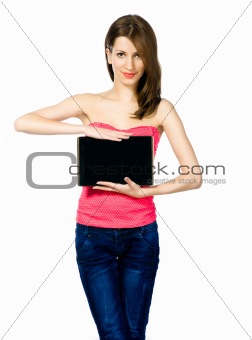 Woman with laptop