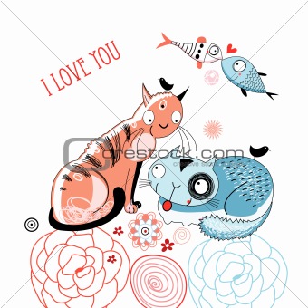 love cats and fish