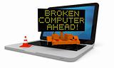 Broken computer