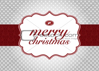 Vector Christmas Label and Background