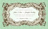 Vector Victorian Wedding Frame for Invitation