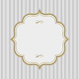 Vector Lined Pattern and Gold Frame