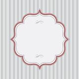Vector Striped Background and Red Frame