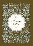Vector Thank You Frame and Pattern