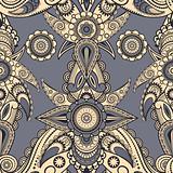 vector seamless eastern style paisley background