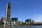 Melbourne city, on banks of Yarra River