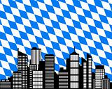 City and flag of Bavaria