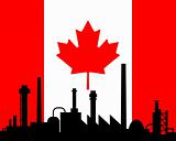 Industry and flag of Canada