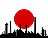 Industry and flag of Japan