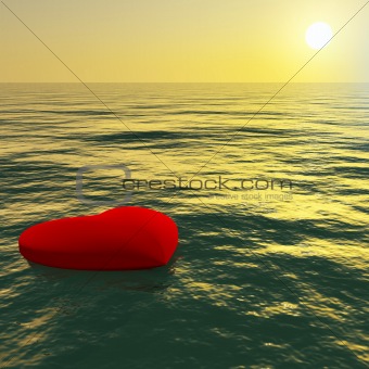 Heart Floating Away Showing Loss Of Love And Broken Heart